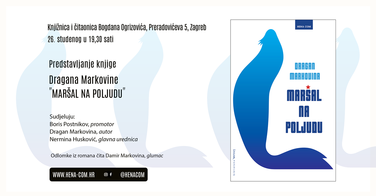 Predstavljanje knjige Dragana Markovine “Maršal na Poljudu”
